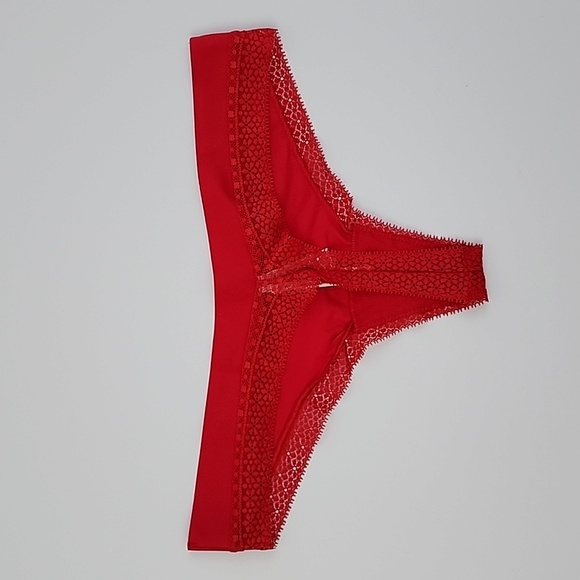 Victoria's Secret 2 Prs Red Very Sexy + Incredible Thong String Panties Sz Large - Picture 11 of 16
